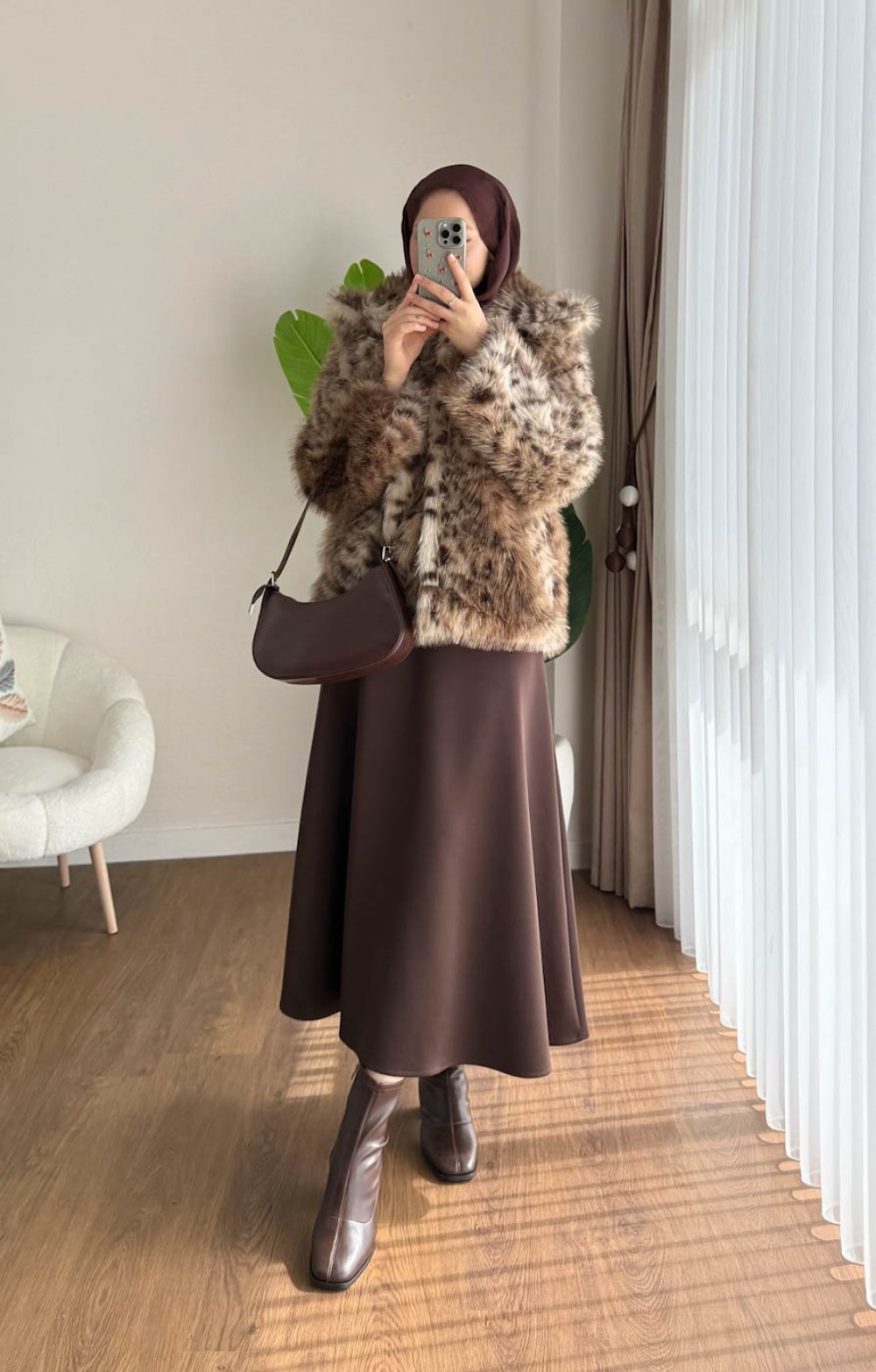 Leopar Kürk Ceket Leopar