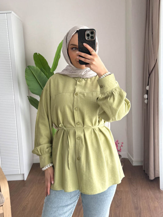Çilek Gömlek Yeşil