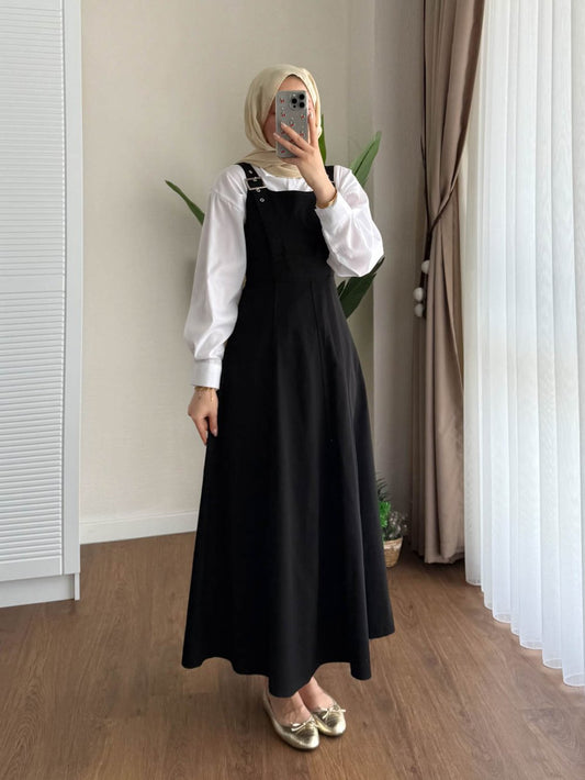 Kamila Gabardin Jile Siyah