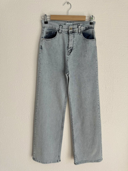 Likralı Palazzo Jean Kar Yıkama