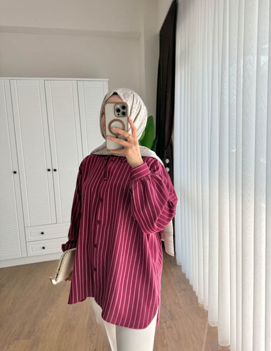 Linda Gömlek  Bordo